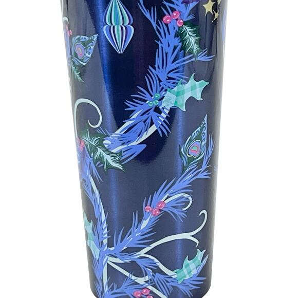 Starbucks Peacock Holiday Christmas 2024 Stainless Steel with Straw New - Picture 2 of 9